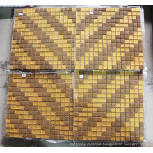 Gold Mosaic Decoration, Art Mosaic Pattern Wall Tile (HMP859)